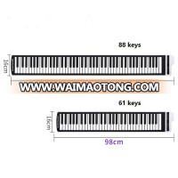 Electronic USB Piano Keyboard Silicone Flexible Roll Up 61 Keys Keyboard Piano