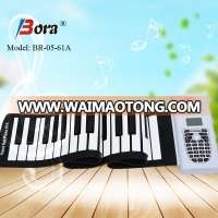 Roller piano music instrument miniature musical instruments silicon flexible piano